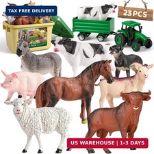 Farm Animal Toys for Toddlers,23 PCS Animal Toys with Realistic Animal Figurines