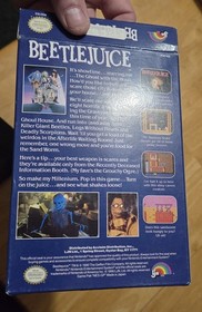 Beetlejuice NES Nintendo Entertainment System Near Complete Missing Manual