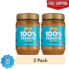  2 Pack Crazy Richard's Creamy Peanut Butter 16oz  Natural  Fast Ship