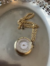 Vintage Lantex Swiss Made Pocket Watch - Gold Finish