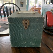Vintage Wood 45rpm 7  Vinyl Record Storage Case