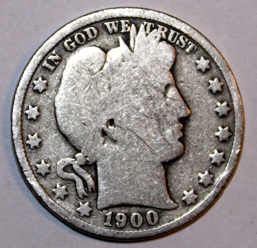 1900-P Barber Half Dollar - Good - #9937DAC