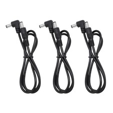 3pcs Guitar Pedal Power DC Cable for Effect Pedal 5.5 x 2.1mm Power Lead Cord