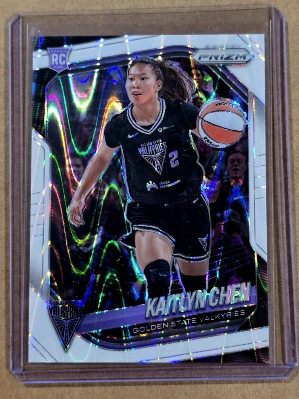 KAITLYN CHEN (RC)-lot of 4 2025 WNBA Prizm And Select Golden State Valkyries