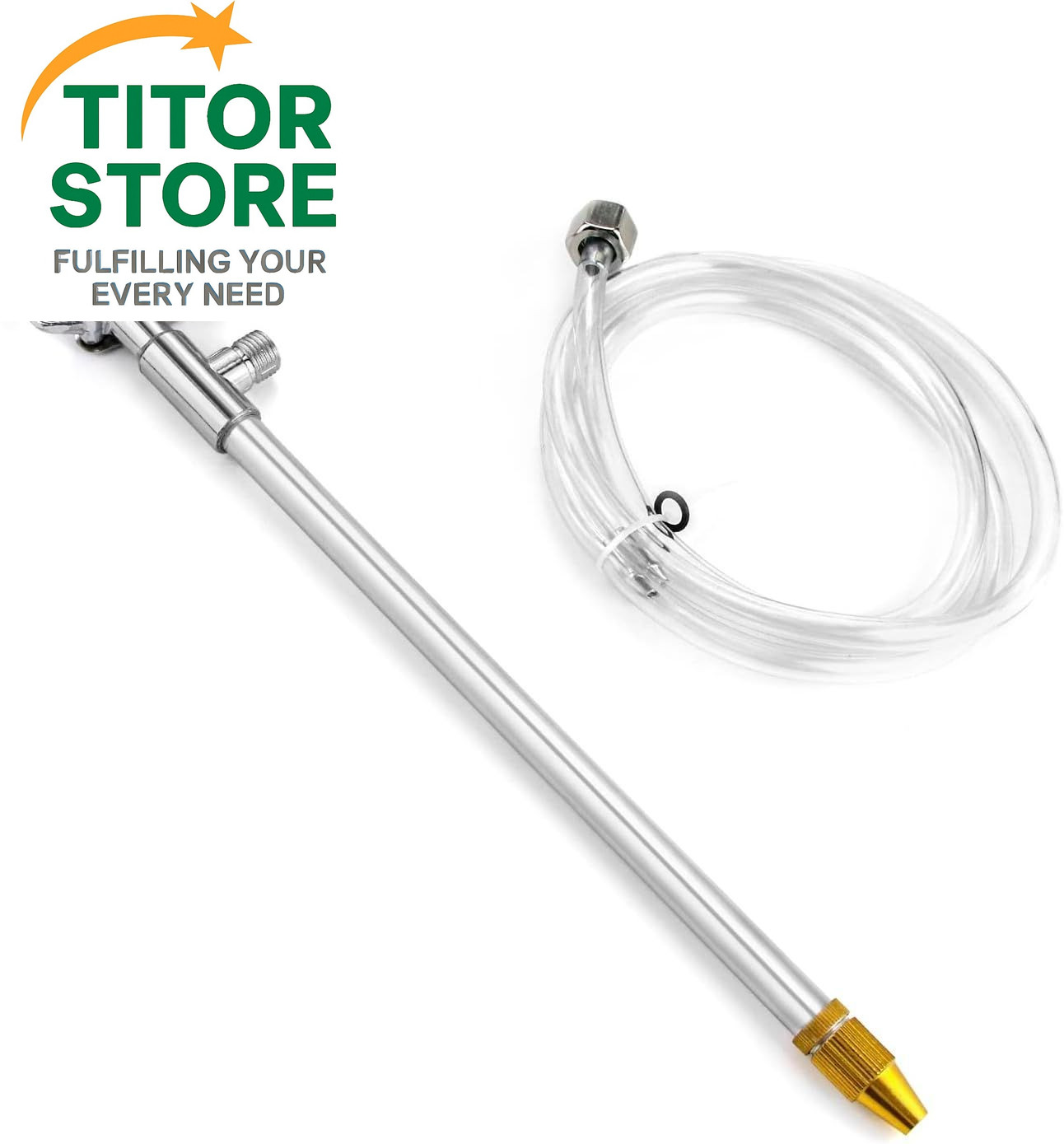 QWORK Spray Gun, Aluminum Pneumatic Air Engine Cleaning Washer Gun Kit 1 Pack 