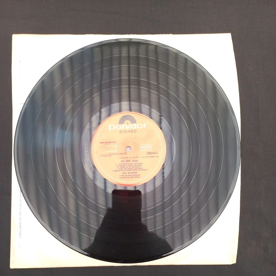 Rory Gallagher - The Best Years, LP, (Vinyl) A1 B3 UK  NEAR MINT VINYL  - Image 4 of 4