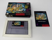 E.V.O. EVO Search for Eden COMPLETE CIB (Game Box Manual) Super Nintendo SNES