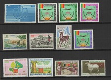 Mali un lot de 12 timbres divers non oblitérés /TR9536