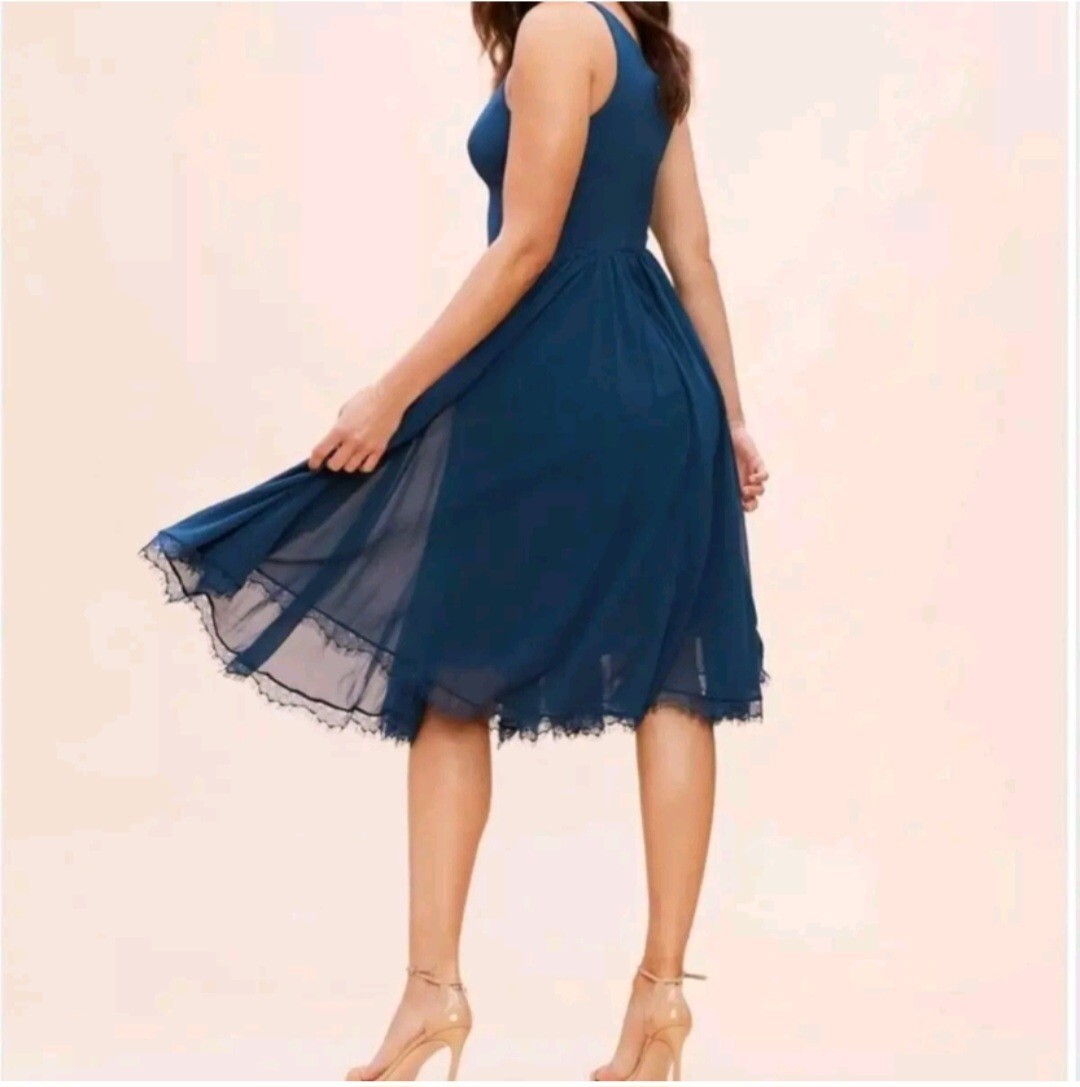 Dress The Population Alicia Dress - BLUE - XS Dress The Population Alicia Dress - BLUE - XS