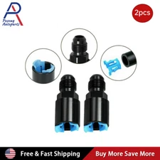 5/16 to 6AN EFI Fuel Rail Line Fitting Adapter Quick Disconnect Push Hardline 