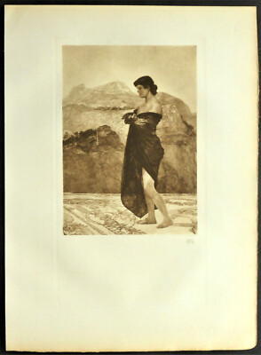 Max Klinger  '' APHRODITE '' Original Kupferdruck von 1910