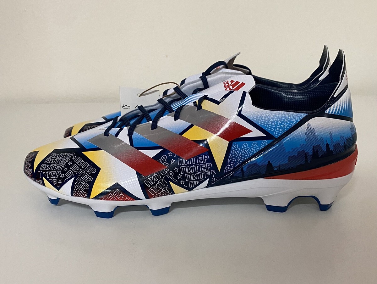 Adidas Gamemode FG Blue White Mens Sz 8 Soccer Cleats