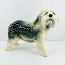 Vintage Coopercraft Old English Sheepdog Ceramic Dog Figurine Made In England