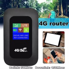 Portable Unlocked 5G LTE Wireless WiFi Router MIFI Hotspot Mobile Broadband LCD