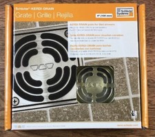 Schluter Kerdi Shower Drain Kit Brushed Brass PVC
