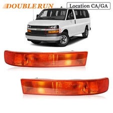 2PCS Parking Turn Signal Lights For 2003-2023 Chevy Express GMC Savana Van LH+RH