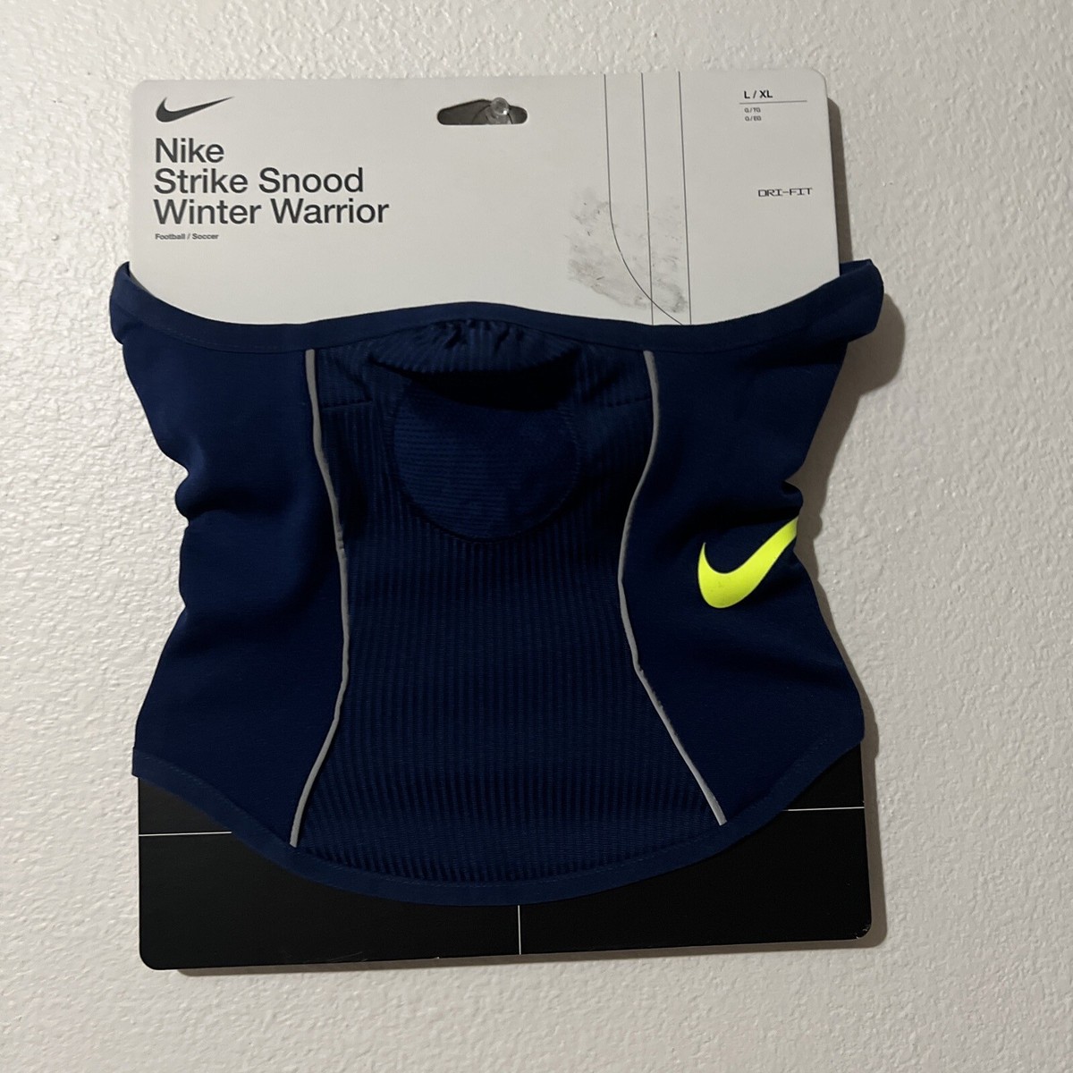 Nike Dri Fit Strike Winter Snood Blue Void Volt DC9165-455 Adult Size L/XL  | eBay