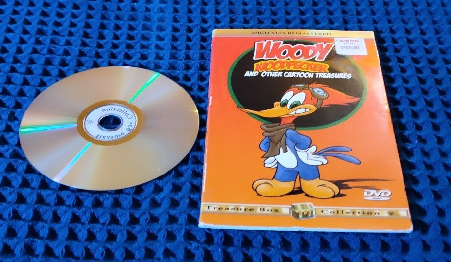 Woody Woodpecker And Other Cartoon Treasures DVD Tape Treasure Box