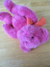 Russ Berrie Luv' Ums Teddy Bear Pink 8" Plush Stuffed Beanie