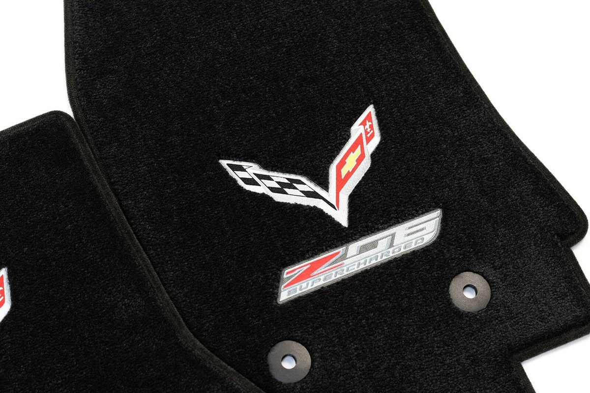 2014-2019 C7 Corvette Convertible Jet Black Floor & Trunk Mats Set - Z – Yates Performance