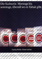 Lucky Strike Werbung Anzeige Reklame
