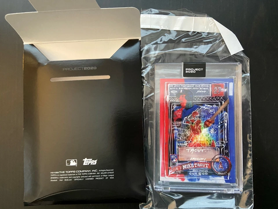 Topps PROJECT 2020 #325 - 2011 Mike Trout by Gregory Siff *IN HAND* PR 8047 - Image 3 of 3