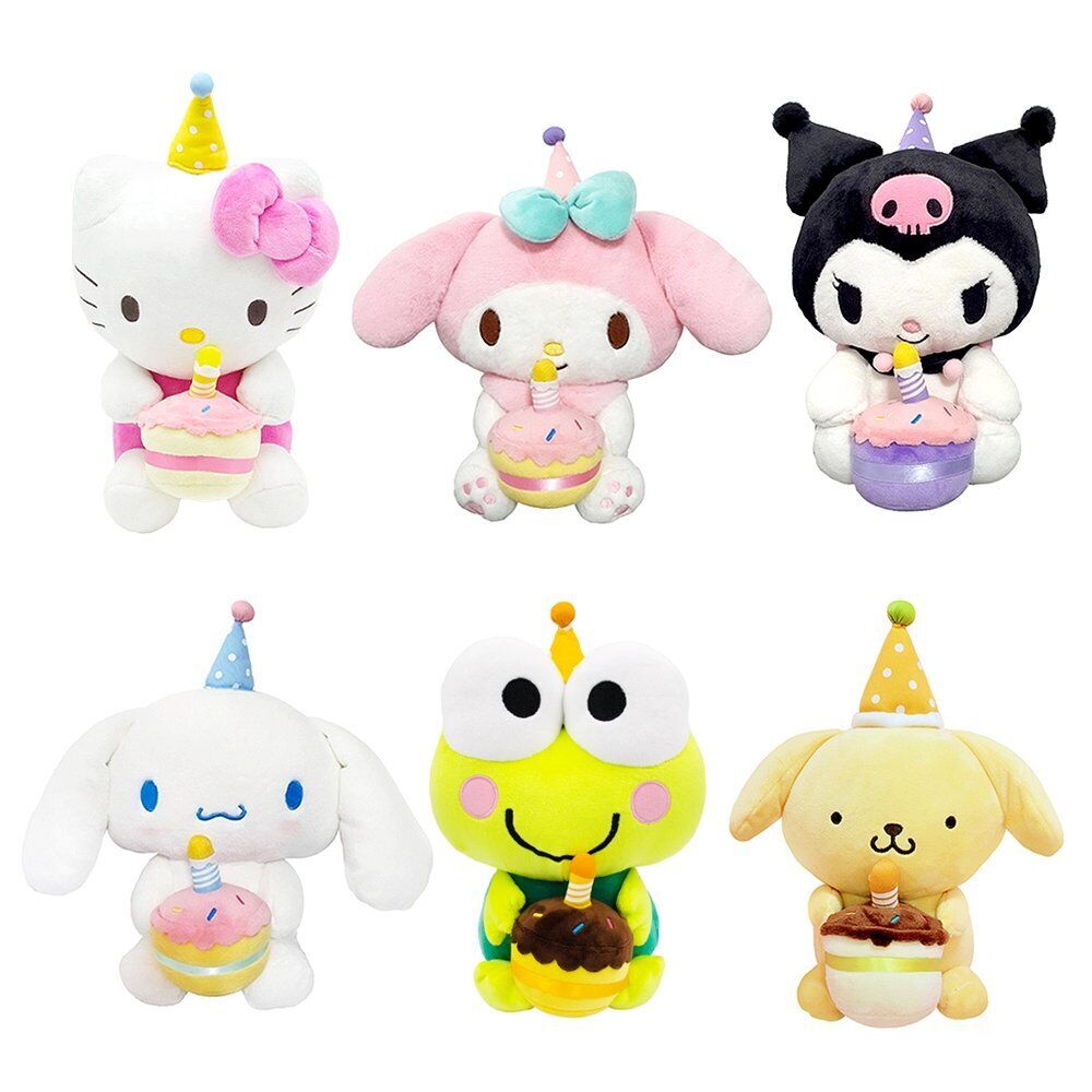 Sanrio Characters 12 Celebration Soft Stuffed Animal Plush Toy (1PC)