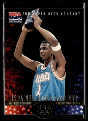＠NBA A・ハーダウェイ 直筆サイン入り大判カード (UPPER DECK) 1996 Upper Deck USA Anfernee Hardaway 1994 NBA Rookie Game MVP RC