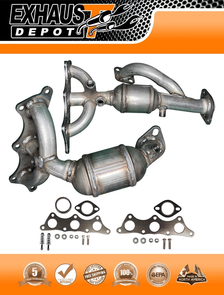 Convertidor catalítico colector para Mitsubishi Endeavor 3,8 L 2004-2011 delantero y trasero Foto 2 de 4