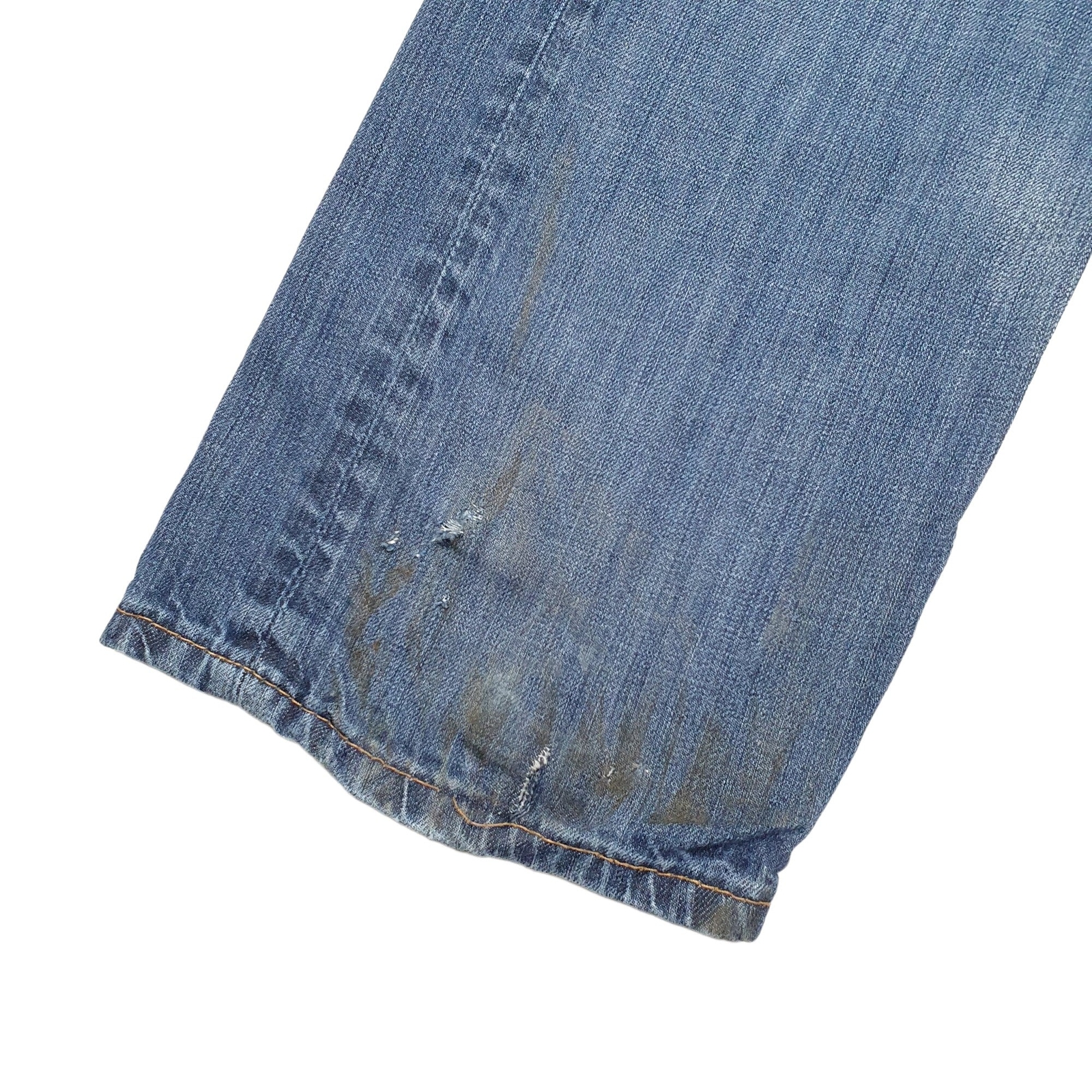 LEVIS Straight Jeans Regular Fit Blue Denim Trousers Mens W35 L32 image 3