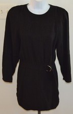 NWT ~ ZARA Black Dress Back Zipper Long Sleeve Ladies Sz XS