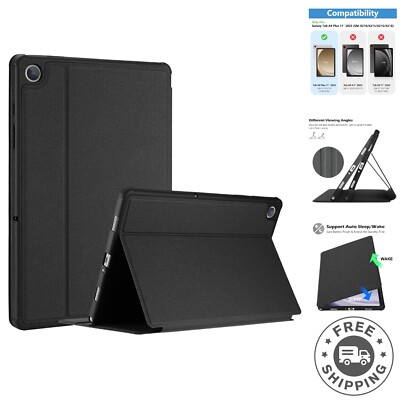 Protective Folio Case for Galaxy Tab A9 Plus 11 Inch 2023 - Adjustable Stand