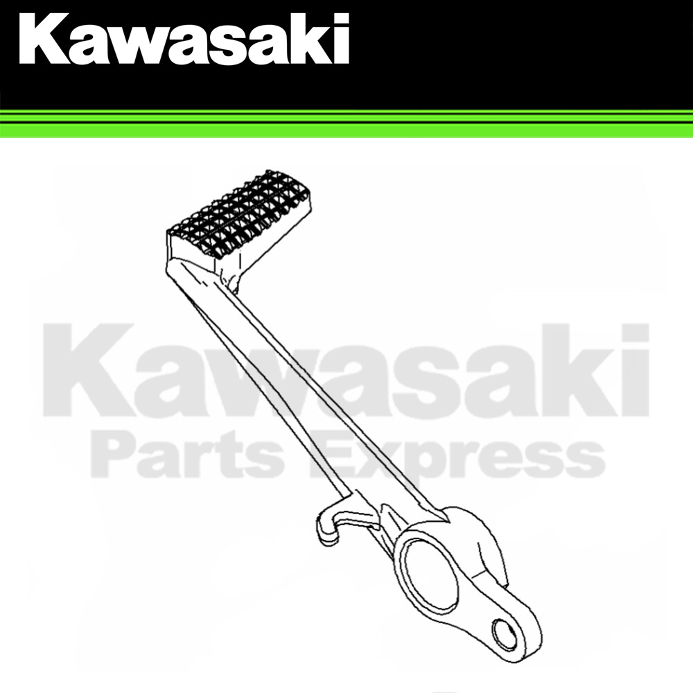NEW 2009 - 2012 GENUINE KAWASAKI ZX-6R BRAKE PEDAL LEVER