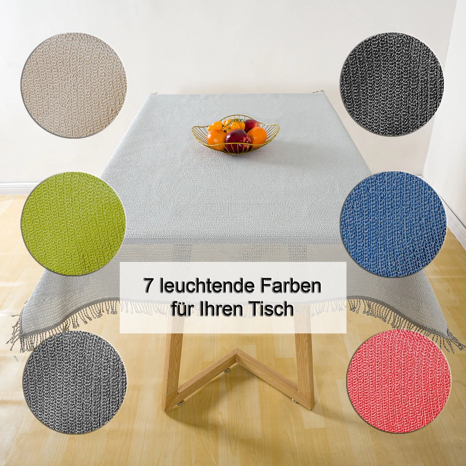 Tischdecke Gartentischdecke Weichschaum Outdoor PVC rechteckig Terrasse Balkon  - Bild 2 von 4