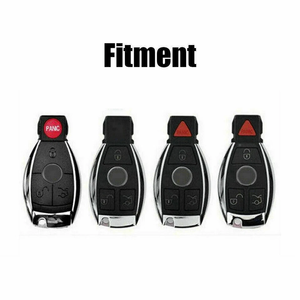 For Mercedes Benz Smart Car Key Cover Case Shell Leather Fob Holder Accessories - Изображение 4 из 4