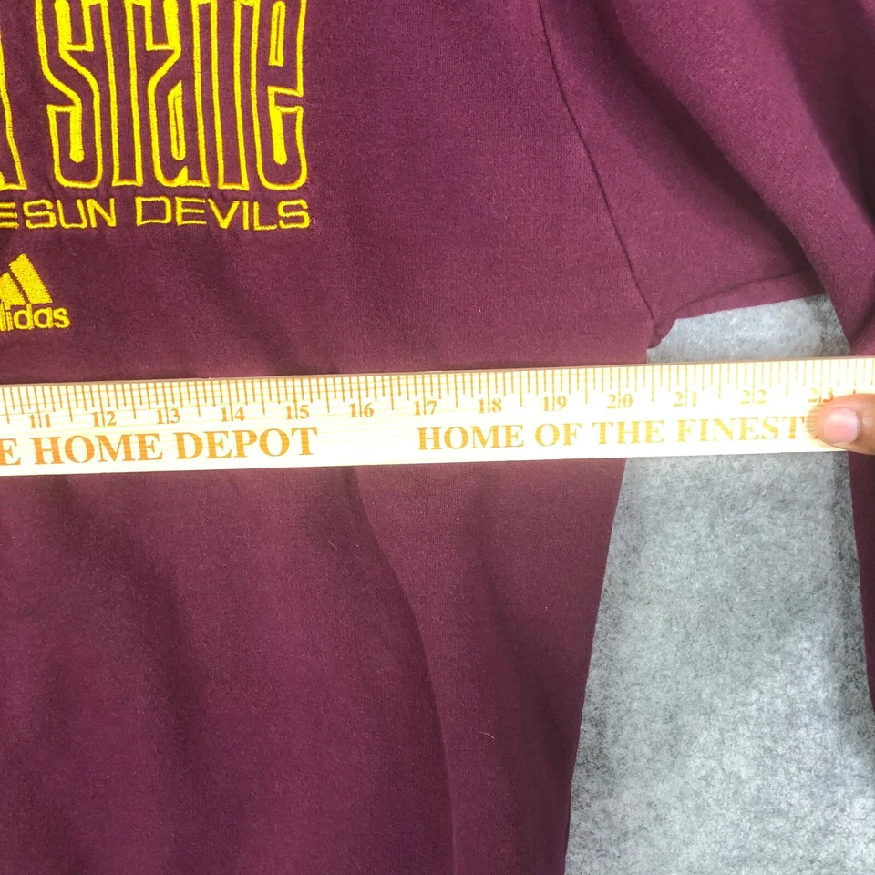 Adidas Sweatshirt Arizona State Sun Devils Pullover Adult Size Small Embroidered - Image 4 of 4