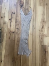 Express Small Regular Midi Sparkle Cross Back Pink Dress