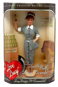 lucy does a tv commercial doll