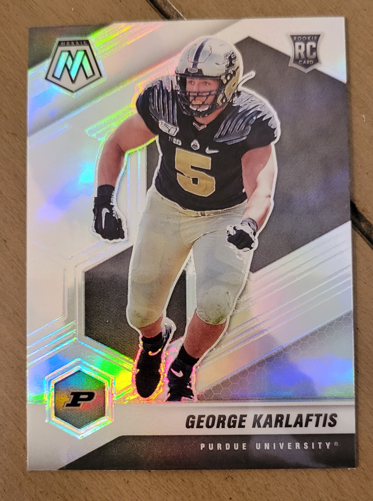 George Karlaftis 2022 Mosaic Draft Rookie RC #94 Silver Prizm