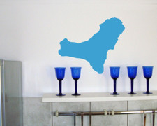 Samunshi El Hierro Wandtattoo Insel  25 Farben 4 Größen