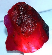DYED Natural African Blood Red Ruby Raw 3000-3500 Carat Certified Gems Rough