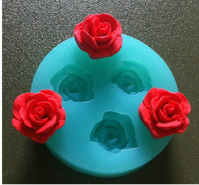 3D Rose Flowers Ball Silicone Soap Mold Candle Molds Mould For