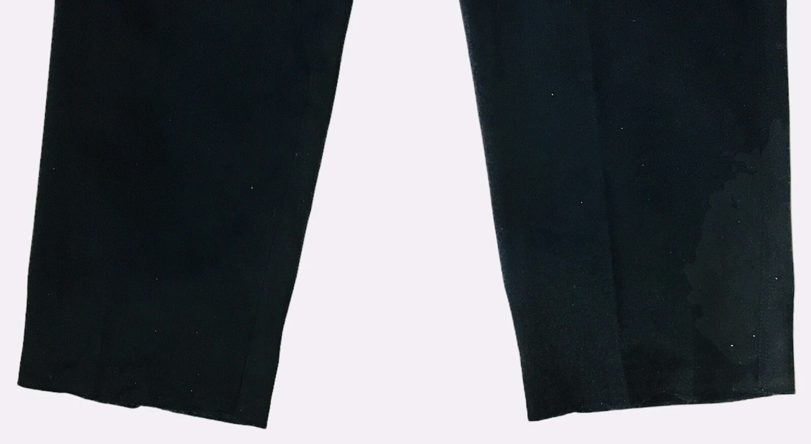 VALENTINO BOUTIQUE taglia 4 pantaloni neri plissettati lana vita alta orig $370 senza orlo