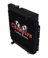 Er Champion 2 Row Black Finish Radiator For 1965 1966 Ford Mustang L6 Engine