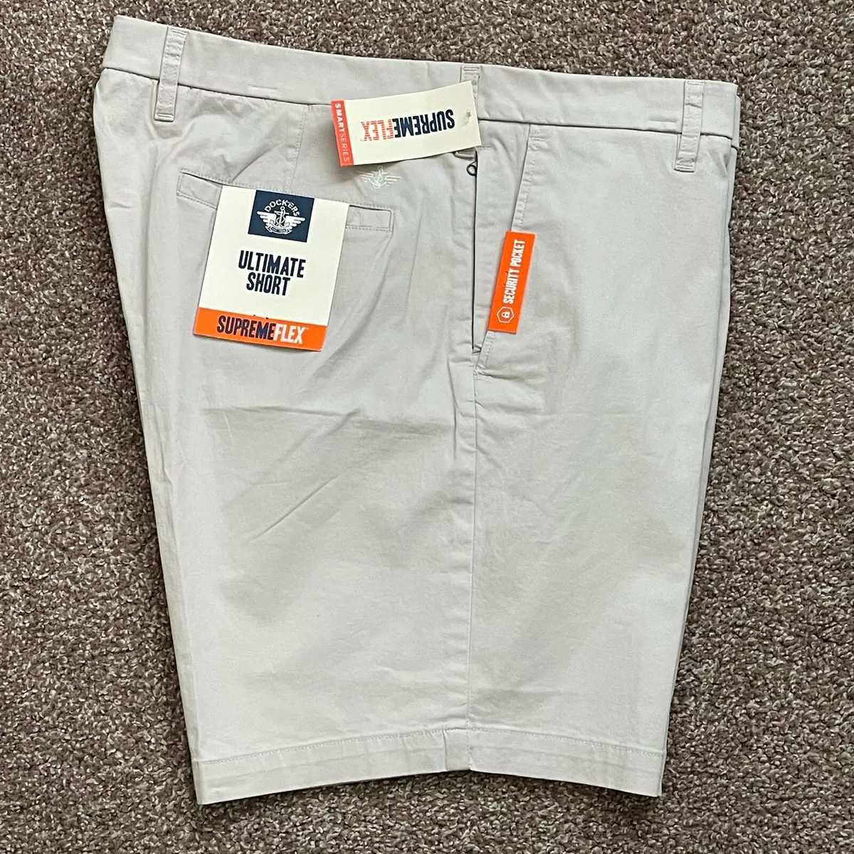 DOCKERS NEW Men s Light Tan Supreme Flex Ultimate Shorts SV1306 size 42