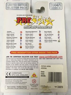 Corinthian ProStars Figure midfield maestros Davids, Zanetti, Rui