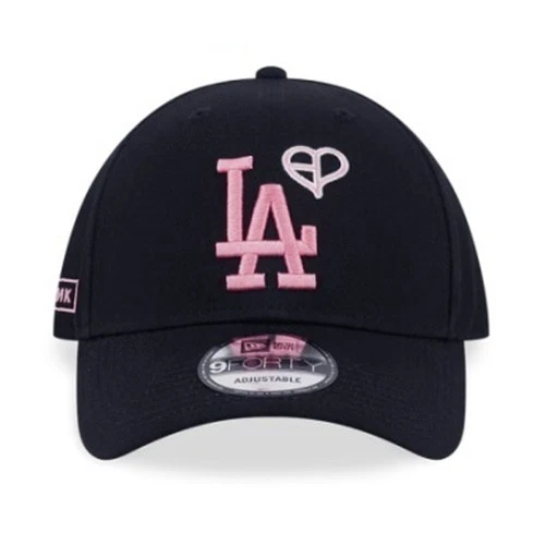 Los Angeles Dodgers Mitchell & Ness x BLACKPINK Black Pro Crown Adjustable Hat