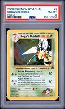 2000 POKEMON GYM CHALLENGE HOLO #9 KOGA'S BEEDRILL PSA 8