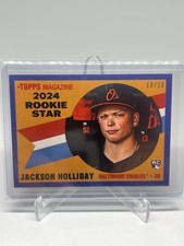 2024 Topps Magazine Rookie Star Jackson Holliday Blue Border 10/10 Orioles