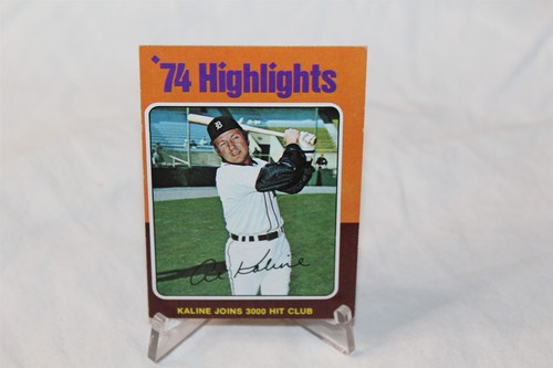 1975 Topps Baseball Mini Version #4 Card Al Kaline - D - Picture 2 of 13